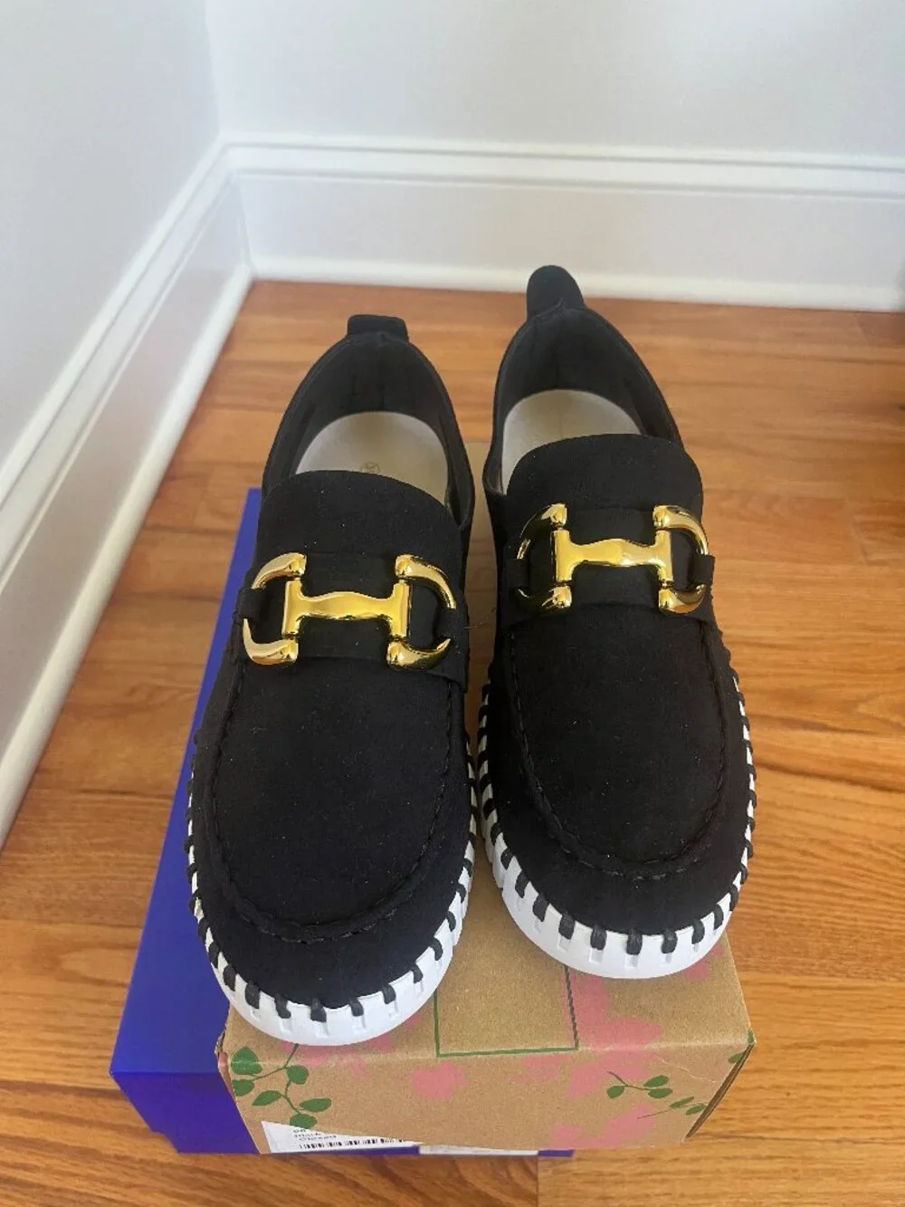 Ilse Jacobsen Hornbæk Black Slip-On Bit Loafers / Sneaker Flats - Size 39 (New)